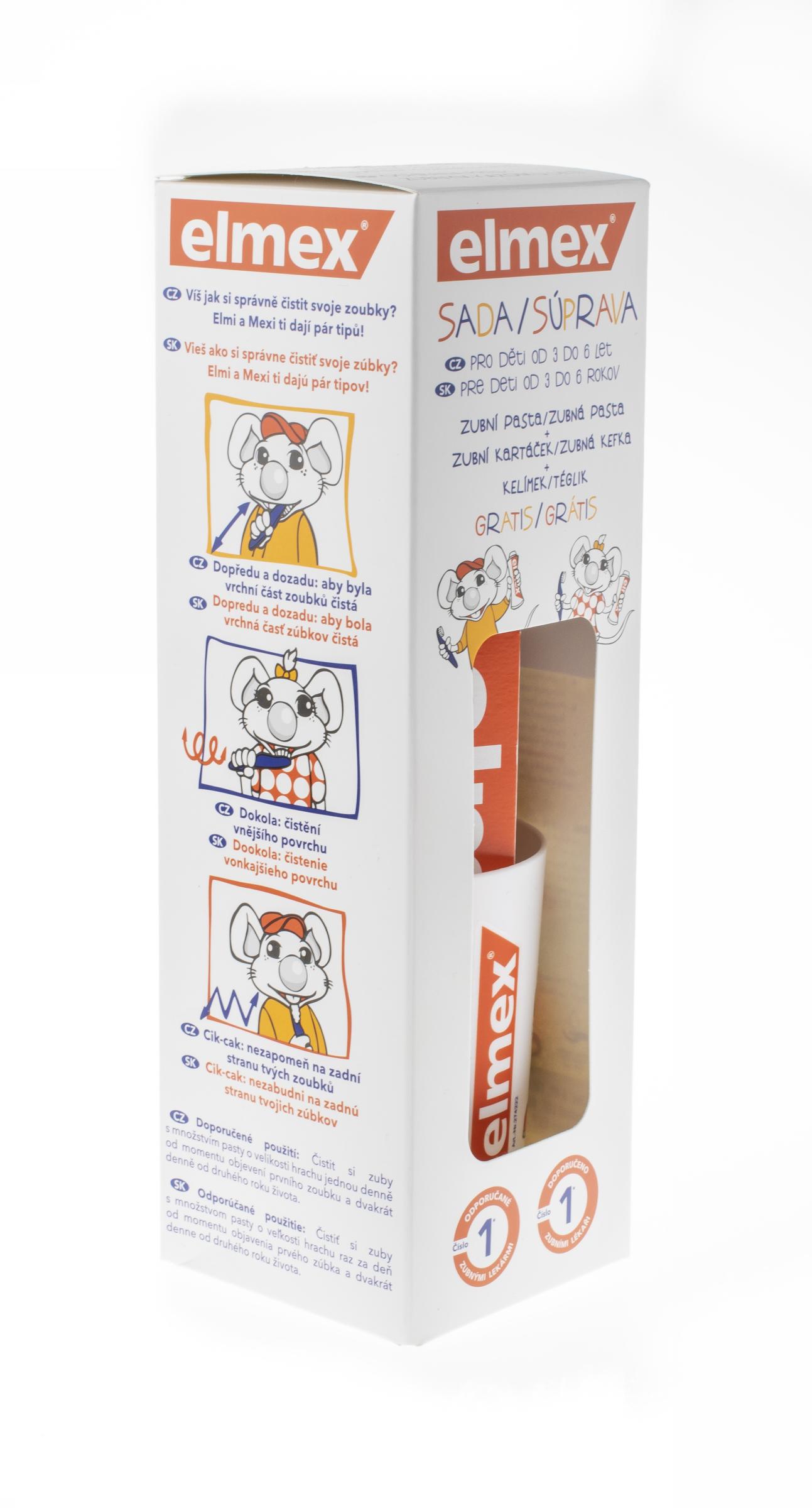 Elmex Kids sada zubní pasta + kartáček