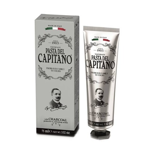 Pasta del Capitano Charcoal zubní pasta 75 ml