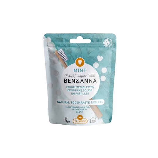 Ben&Anna Mint Fluoride zubní pasta v tabletách 100 ks