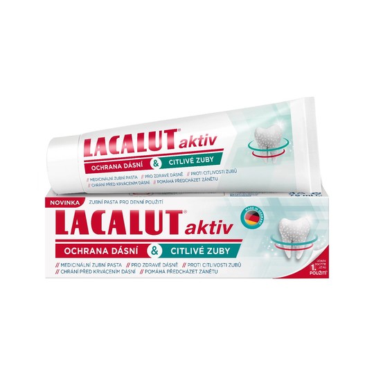 Lacalut Aktiv Gum Protect & Sensitive Teeth zubní pasta 75 ml