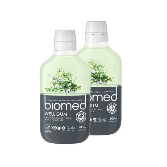 Biomed Well Gum ústní voda 2x500 ml