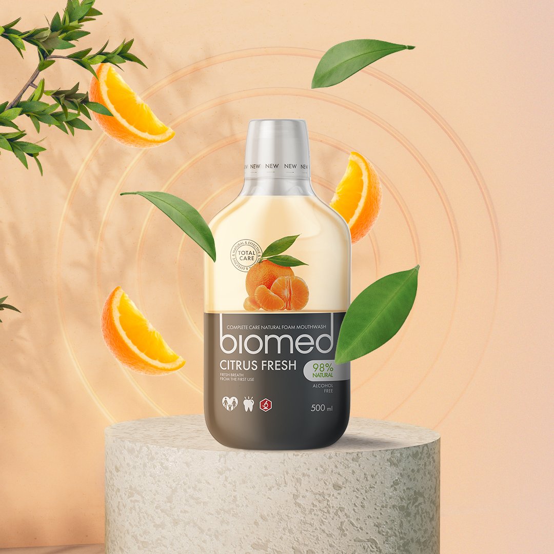 Biomed Citrus Fresh ústní voda 500 ml