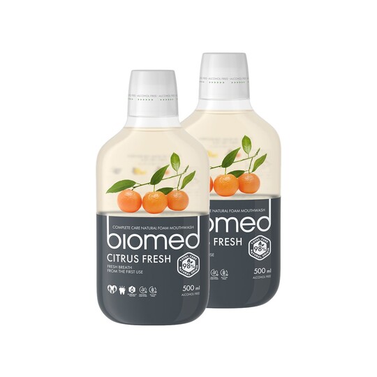 Biomed Citrus Fresh ústní voda 2x500 ml