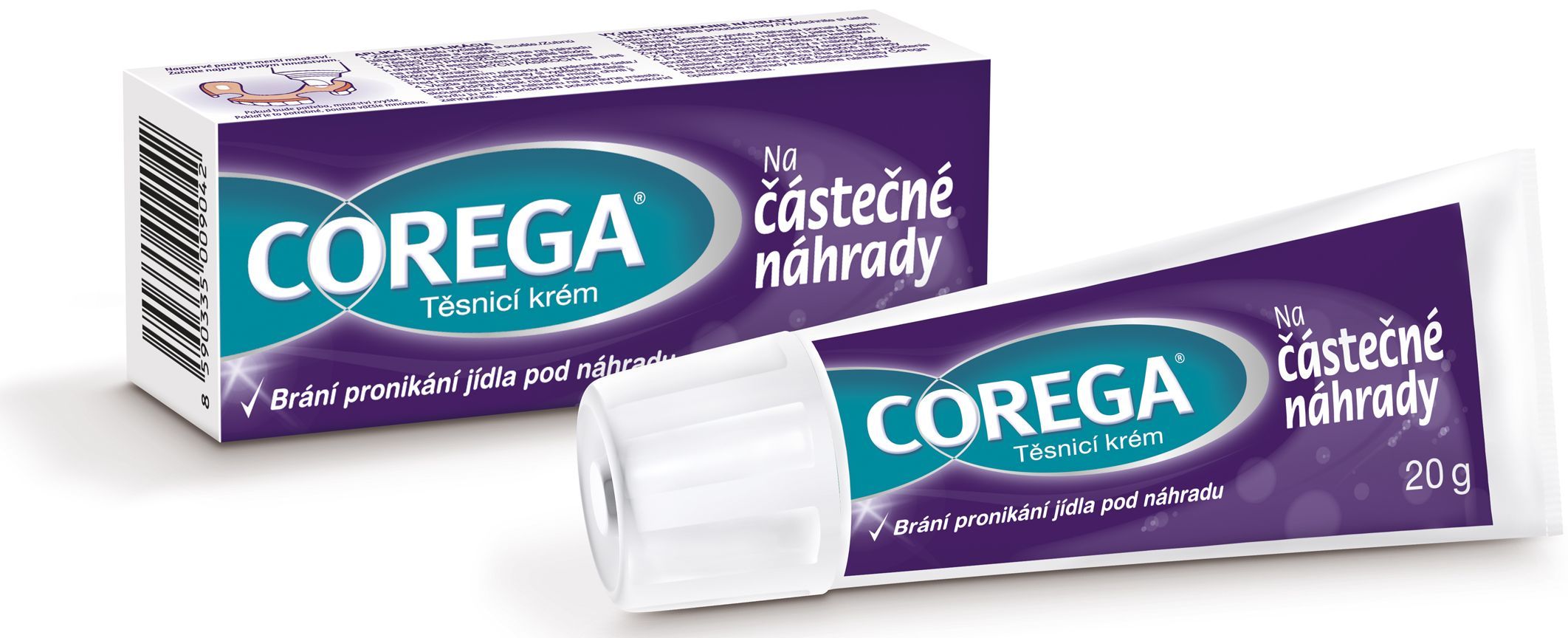 Corega fixační krém na částečné náhrady 20 g