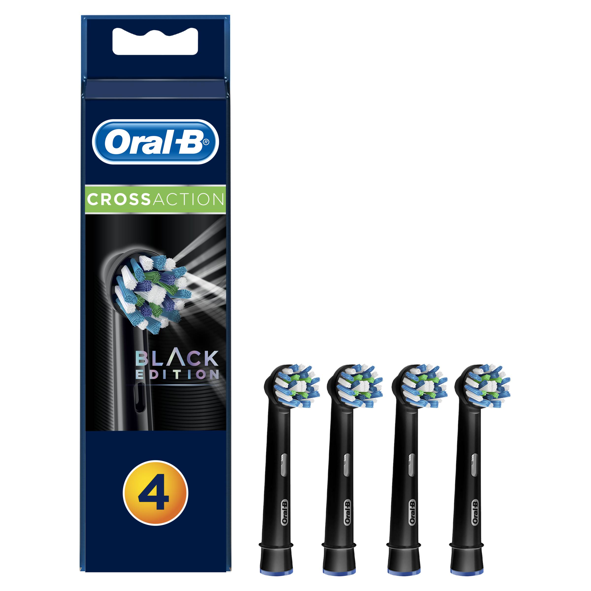 Oral-B EB50-4 CrossAction Black náhradní hlavice 4 ks