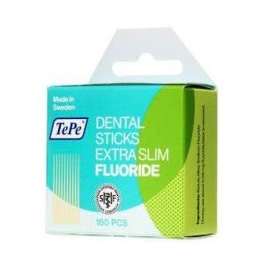 TePe Dental Sticks Extra Slim březová párátka s fluoridem, 160 ks