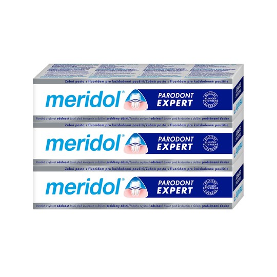 Meridol Parodont Expert zubní pasta 3x75 ml