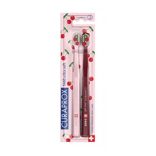 Curaprox CS 5460 Ultrasoft Cherry zubní kartáček 2 ks