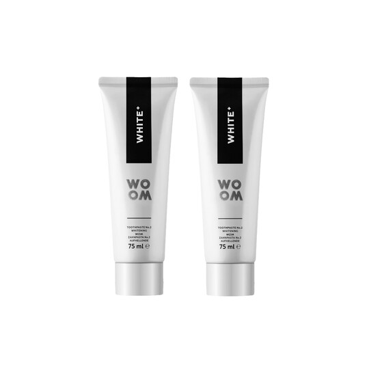 Woom White+ zubní pasta 2x75 ml