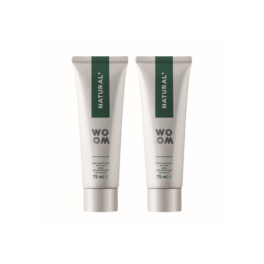 Woom Natural+ zubní pasta 2x75 ml