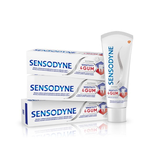 Sensodyne Sensitivity&Gum Whitening zubní pasta 3x75ml