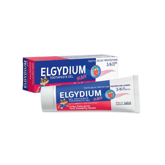 Elgydium Kids Strawberry dětská zubní pasta 50 ml