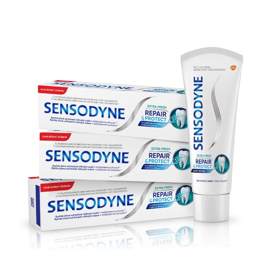 Sensodyne Repair & Protect Deep Repair Extra Fresh zubní pasta 3x75ml