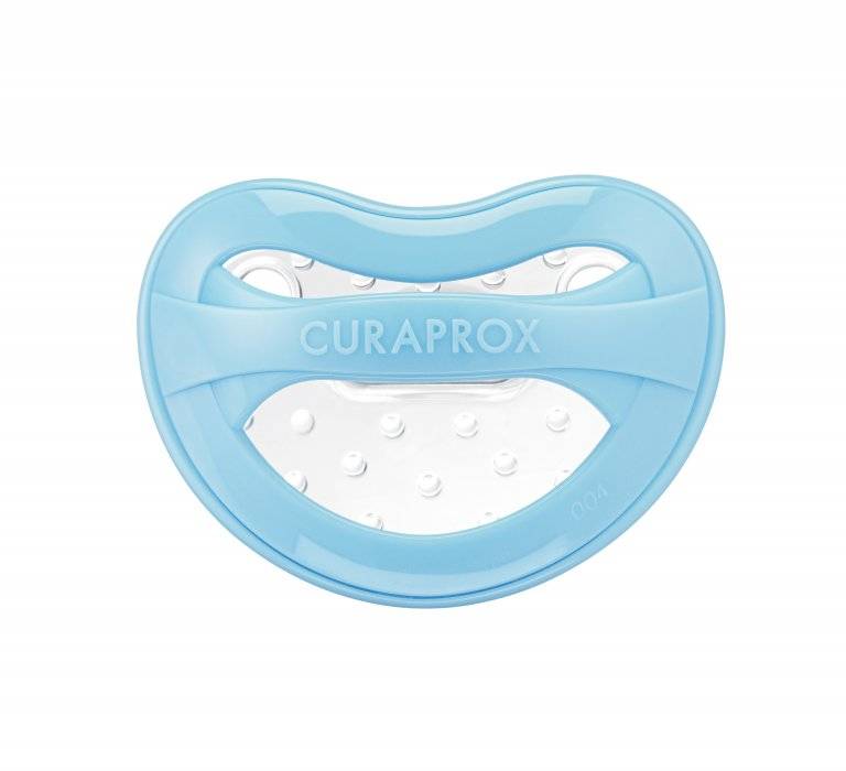 Curaprox Bio Functional dudlík 0-7 měsíců MODRÁ, 2 ks