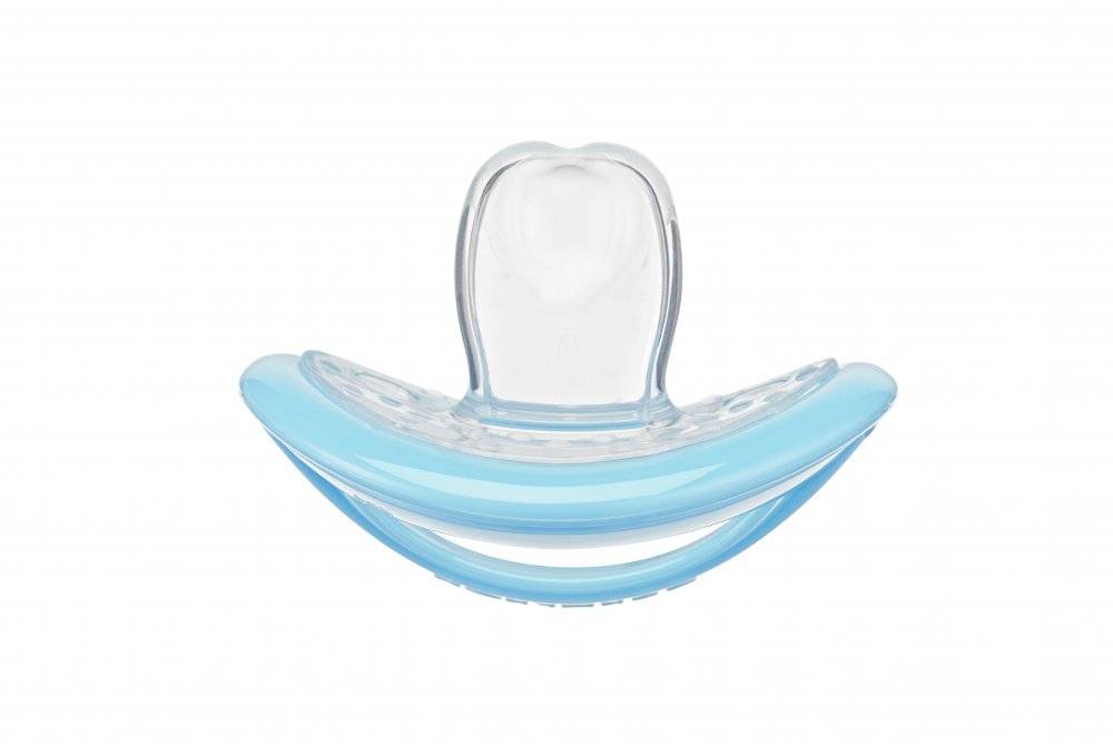 Curaprox Bio Functional dudlík 0-7 měsíců MODRÁ, 2 ks