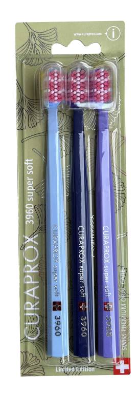 Curaprox CS 3960 Supersoft Ginkgo zubní kartáček 3 ks