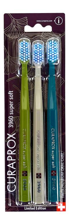 Curaprox CS 3960 Supersoft Ginkgo zubní kartáček 3 ks