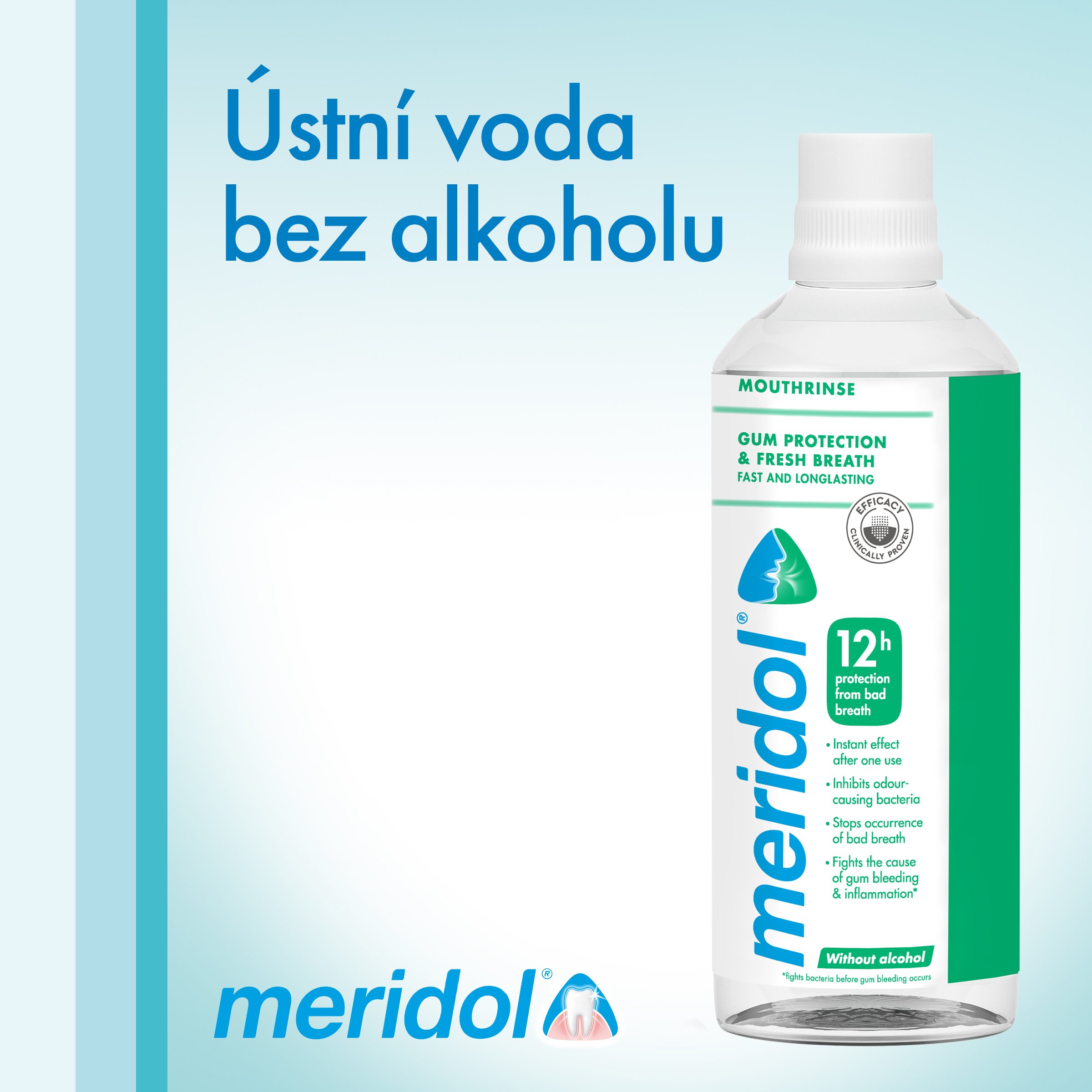 Meridol ochrana dásní a svěží dech ústní voda 400 ml