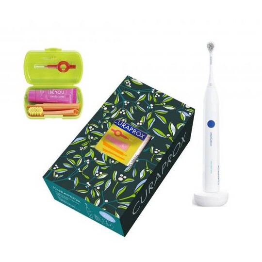 Curaprox Hydrosonic Easy Gift Set 2021 Green dárková sada
