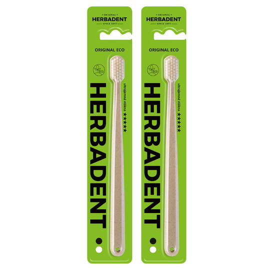 Herbadent Original Eco UltraSoft zubní kartáček 2 ks