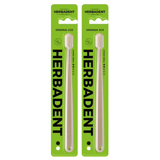 Herbadent Original Eco Medium zubní kartáček 2 ks