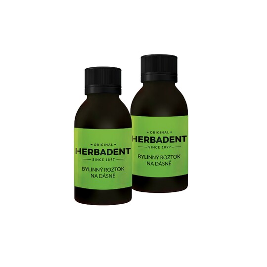 Herbadent Original bylinný roztok na dásně 2x25 ml