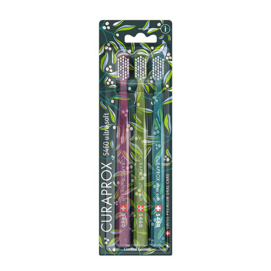 Curaprox CS 5460 Ultrasoft Winter Mistletoe zubní kartáček 3 ks