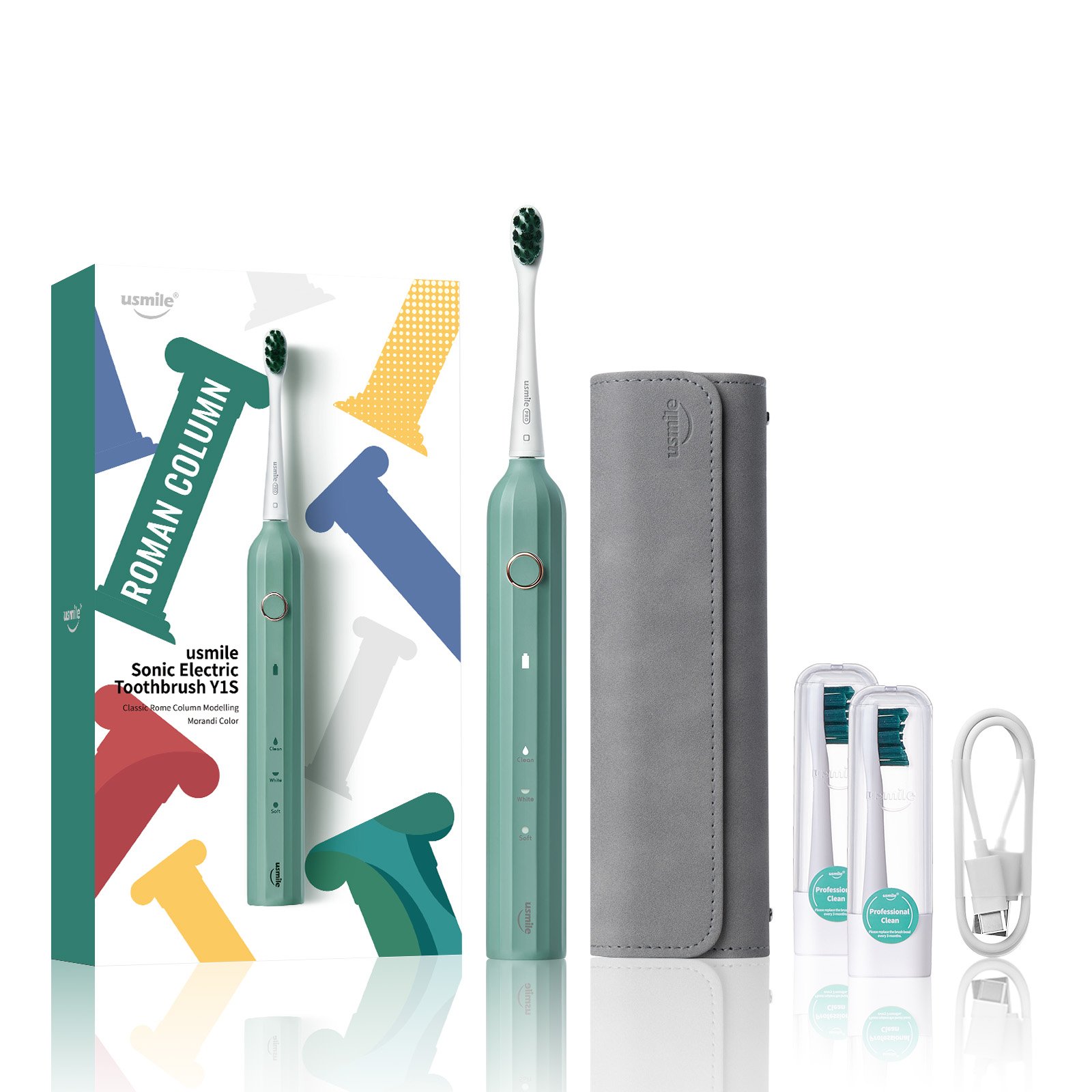 Usmile Y1S Green sonický kartáček