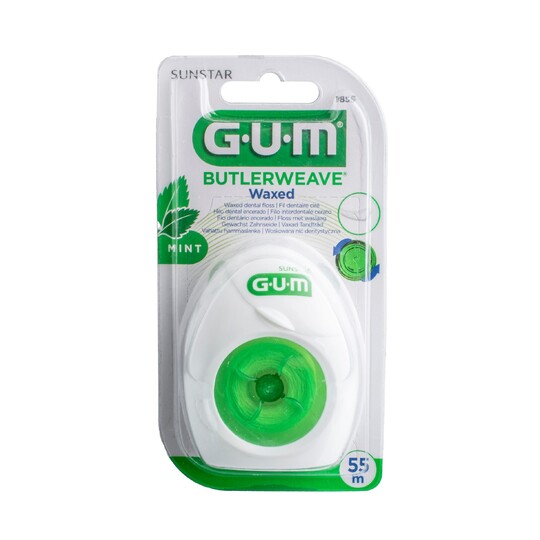 GUM Weave zubní nit voskovaná s mentolem 55 m