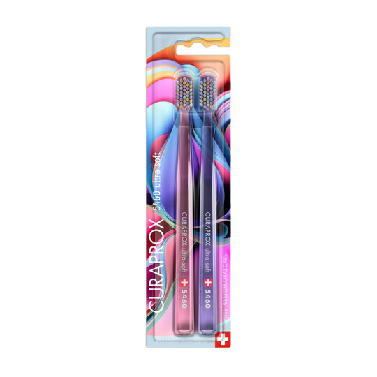 Curaprox CS 5460 Ultrasoft Colorful Curls zubní kartáček 2 ks