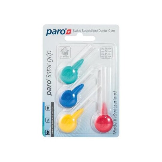 Paro 3Star Grip Mix mezizubní kartáček 4 ks