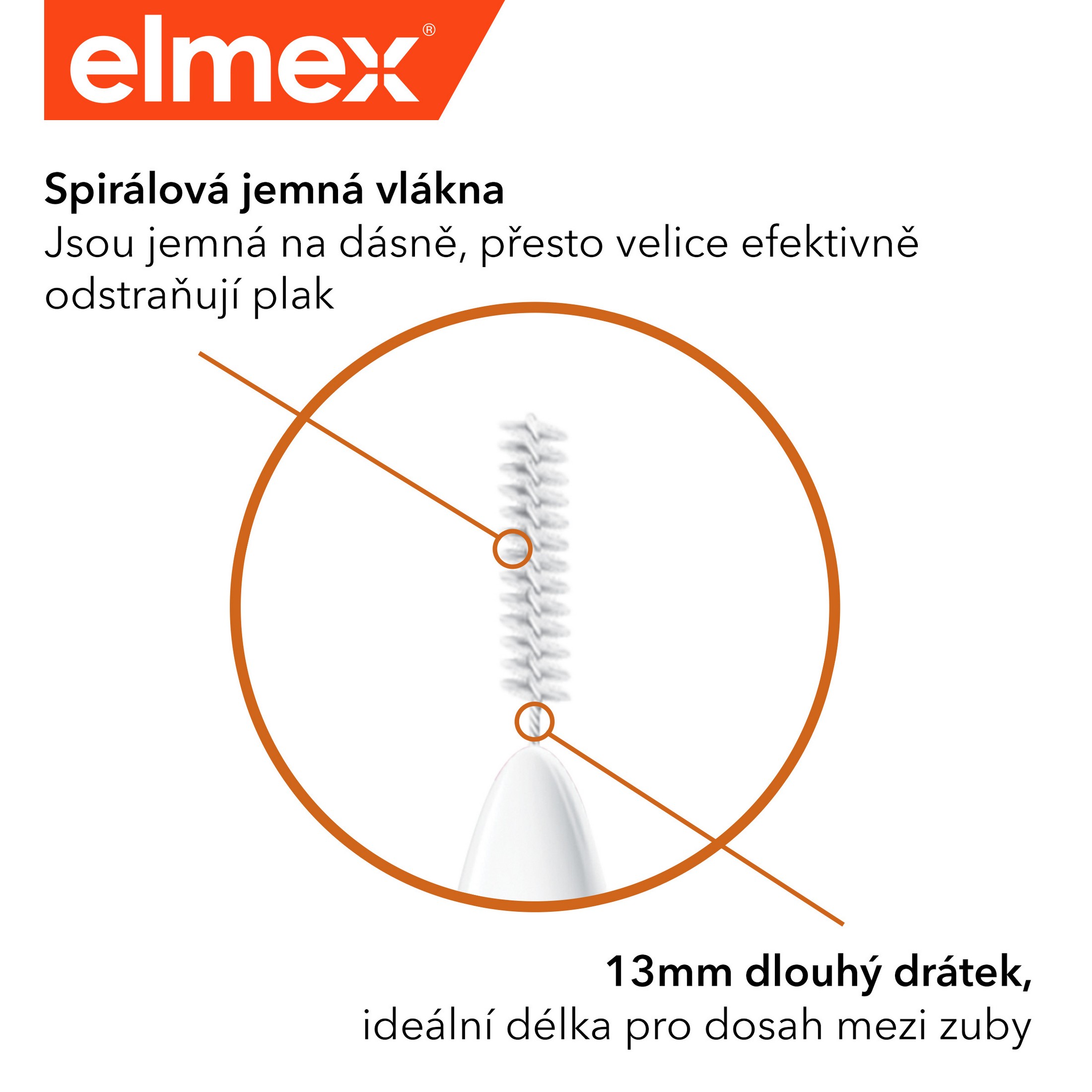 Elmex mezizubní kartáčky mix 8 ks