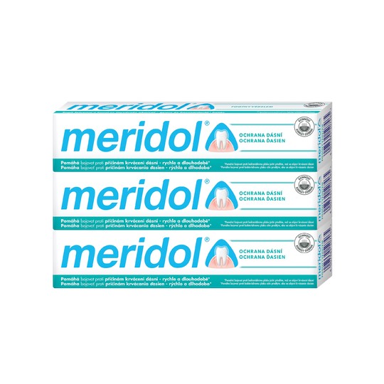Meridol ochrana dásní zubní pasta 3x75 ml