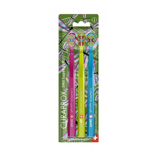 Curaprox CS 3960 Supersoft Dragonfly zubní kartáček 3 ks