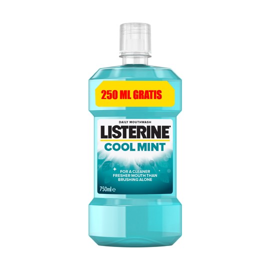 Listerine Cool Mint ústní voda 500 ml + 250 ml zdarma