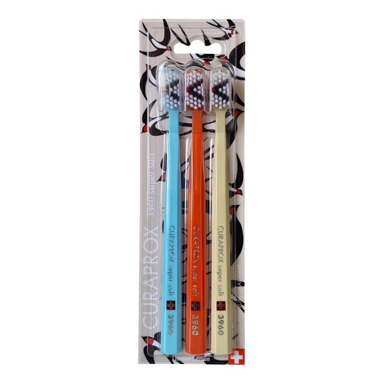Curaprox CS 3960 Supersoft Vlaštovky zubní kartáček 3 ks