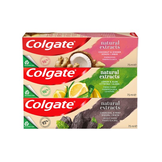 Colgate Natural Extract Mix zubní pasta 3x75ml