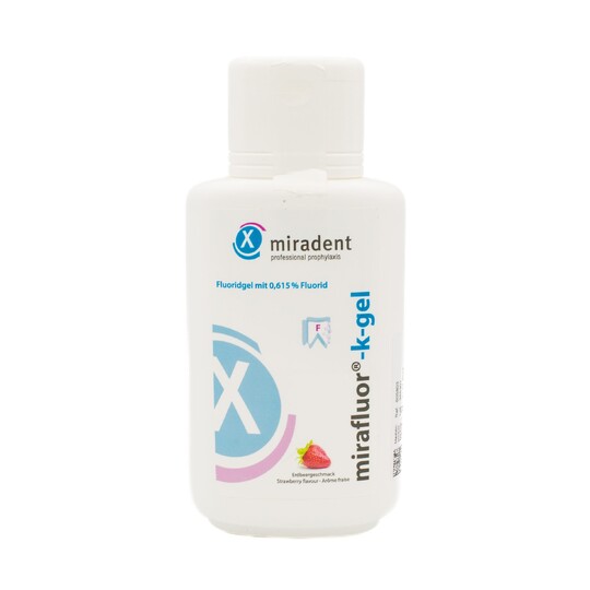 Miradent Mirafluor K-Gel  zubní gel jahoda 250 ml
