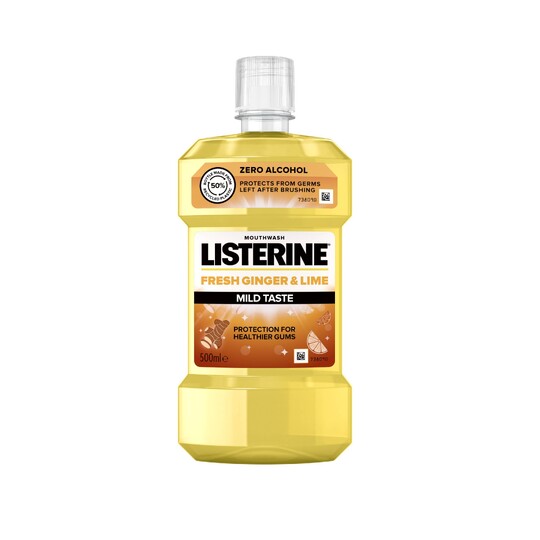 Listerine Fresh Ginger & Lime Mild Taste ústní voda 500 ml