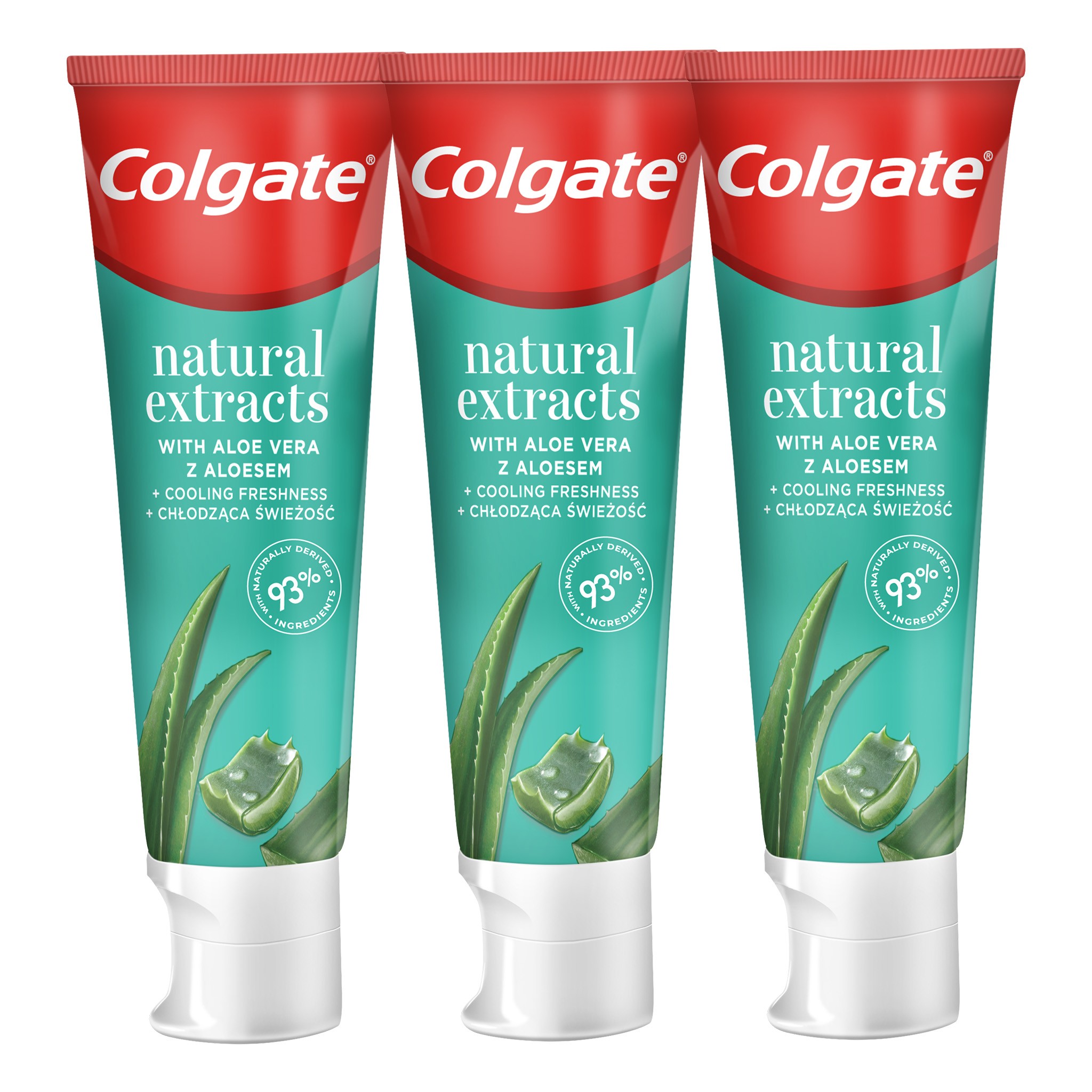 Colgate Natural Extracts Aloe Vera zubní pasta 3×75 ml