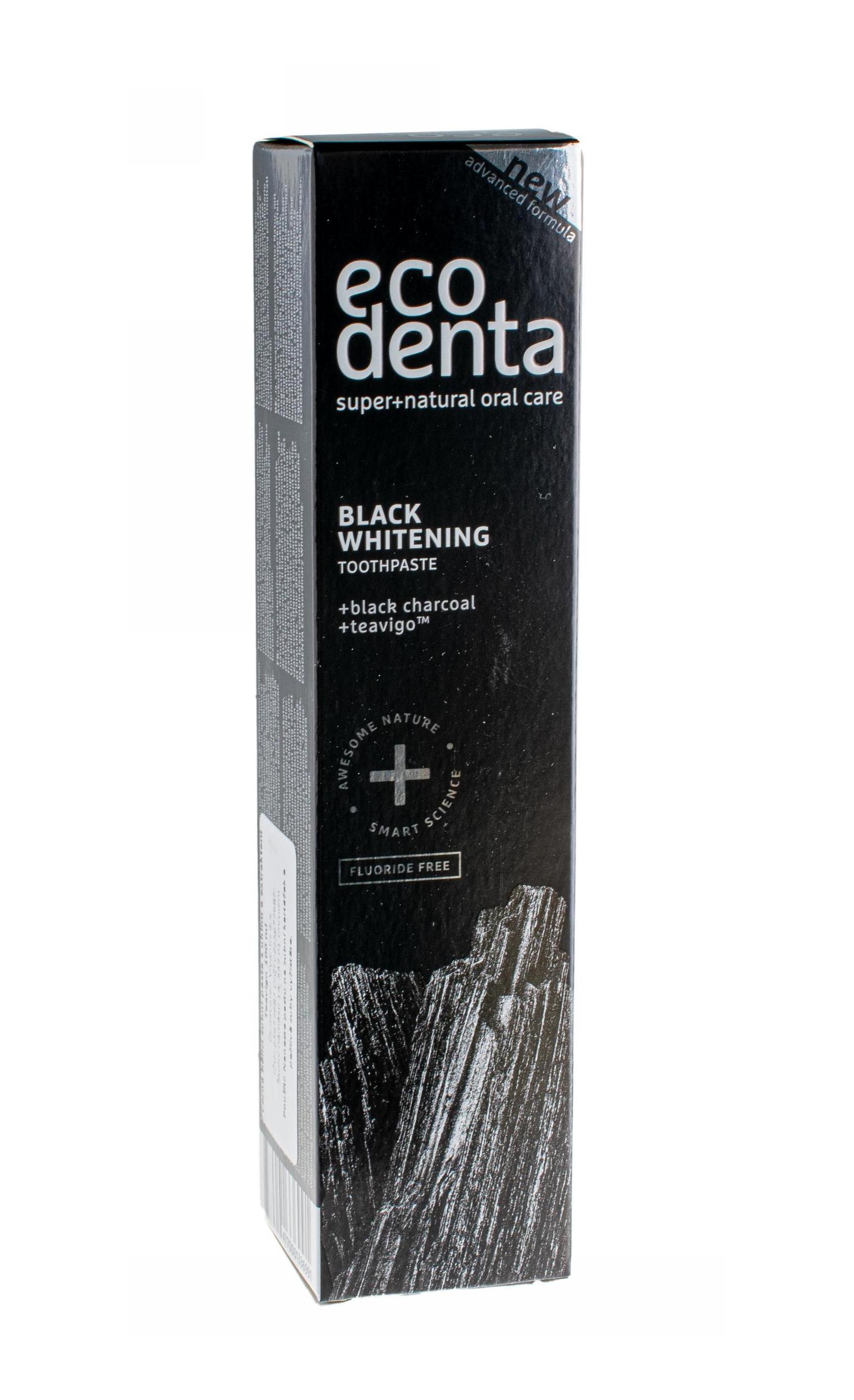 Ecodenta Black Whitening bělicí zubní pasta 100 ml