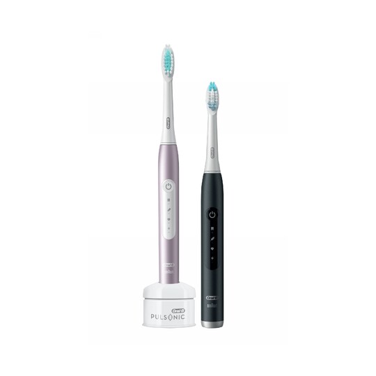 Oral-B Pulsonic Slim Luxe 4900 Black + Pink sonický kartáček 2 ks