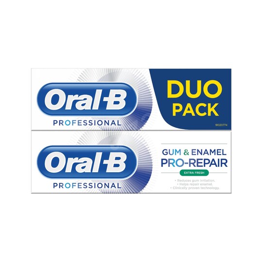 Oral-B Gum & Enamel Professional Extra Fresh zubní pasta 2x75 ml
