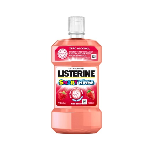 Listerine Smart Rinse Berry ústní voda pro děti 250 ml