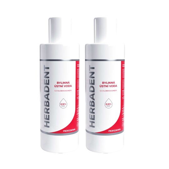 Herbadent Professional CHX ústní voda 2×240 ml