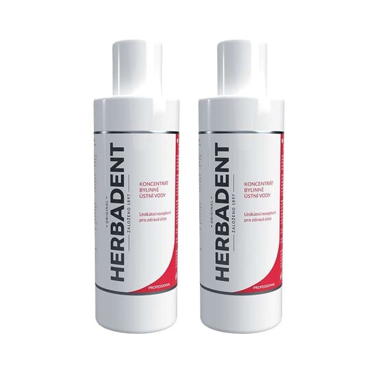 Herbadent Professional koncentrát bylinné ústní vody 2×250 ml