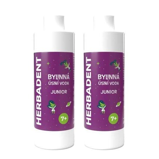 Herbadent Junior ústní voda 2×240 ml