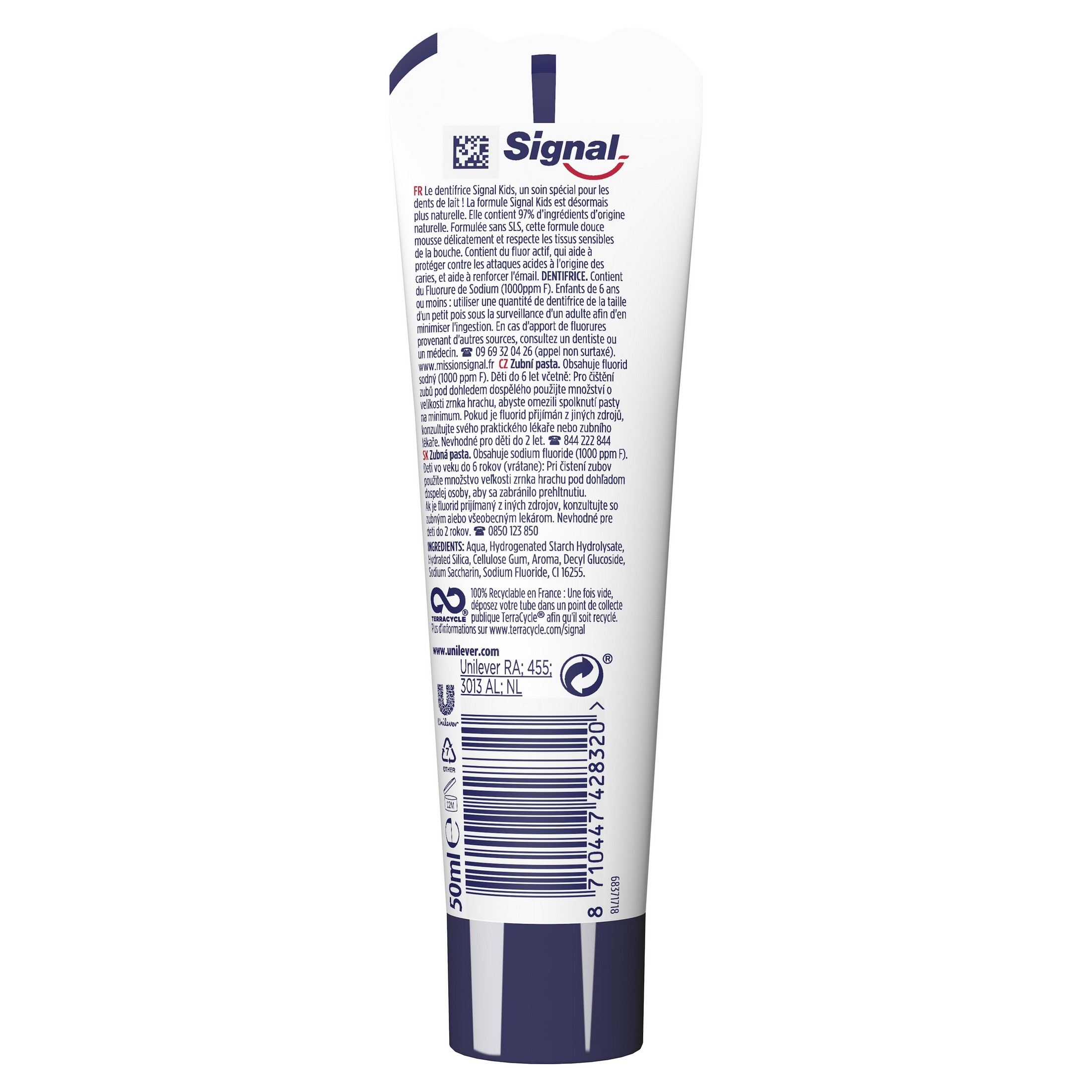 Signal Kids Strawberry dětská zubní pasta 50 ml