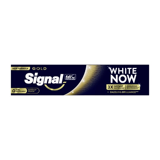 Signal White Now Gold bělicí zubní pasta 75 ml