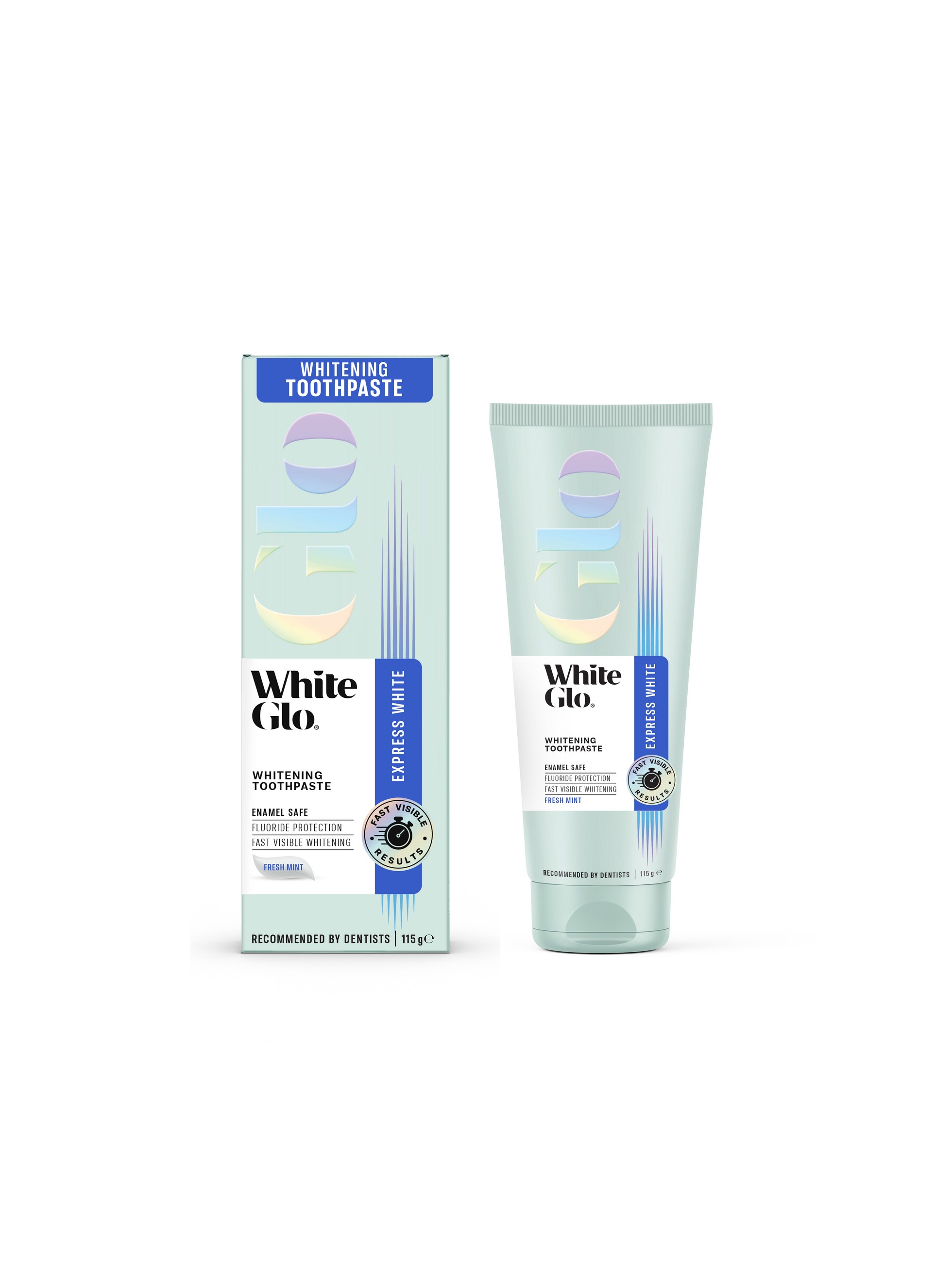 White Glo Express White bělicí zubní pasta 115 g